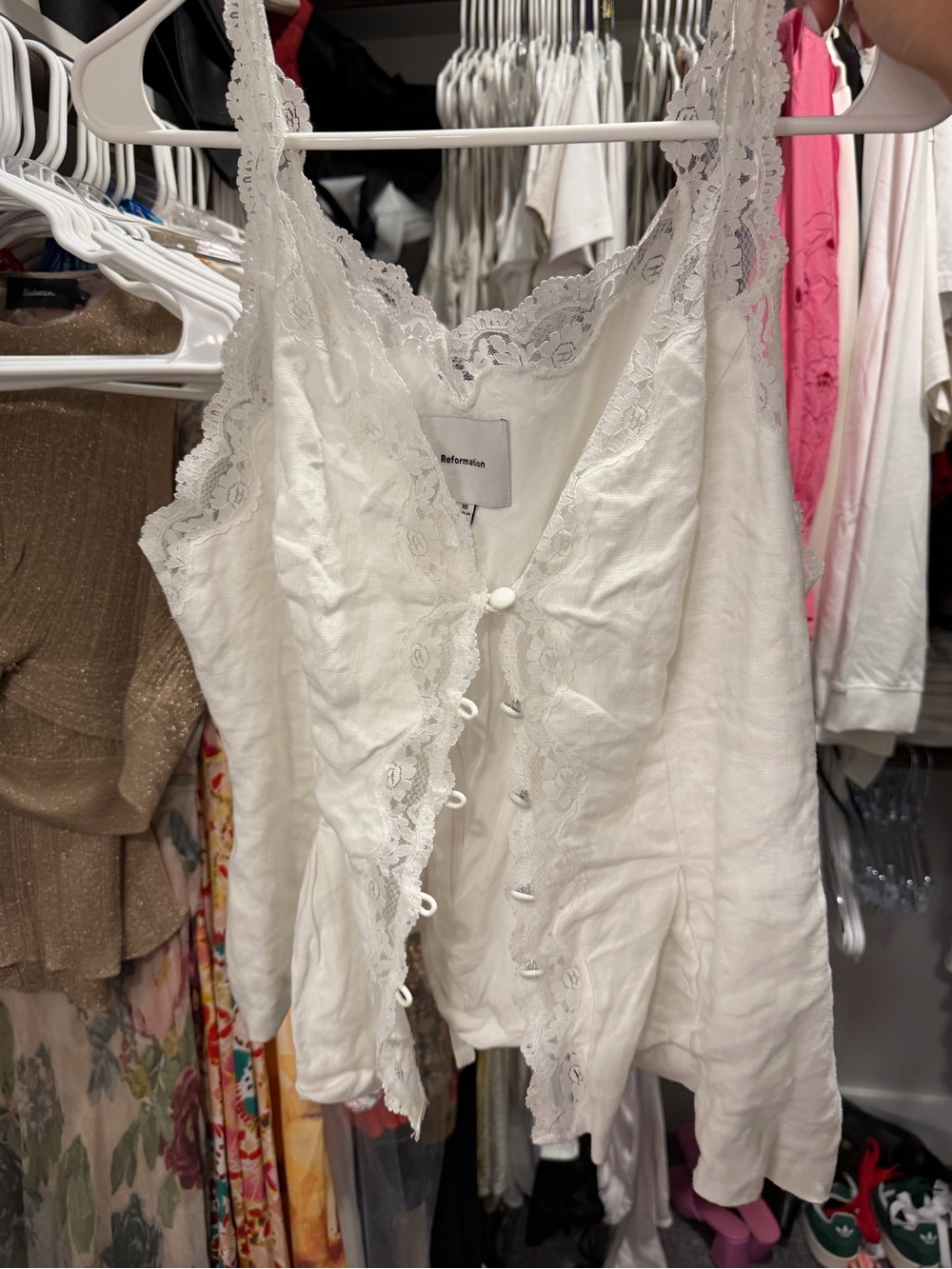 Reformation- Josefina Linen Top - Picture 3 of 4